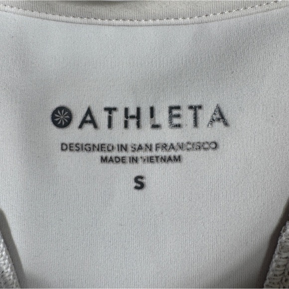 Athleta Shanti Printed Crop Tank, Bright White Zebra, Size S - Picture 7 of 9